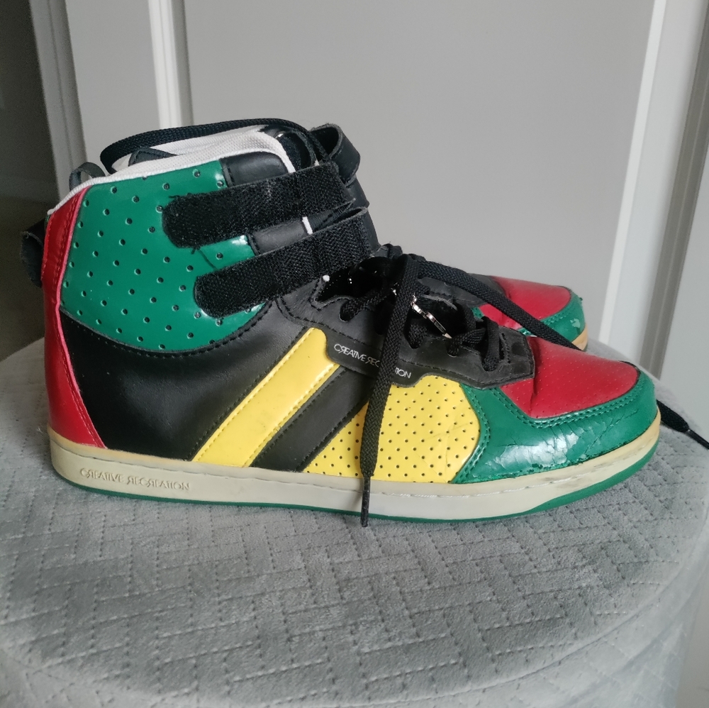 Creative Recreation Jamaican Colored Sneakers 8.5 (Please See Pictures)